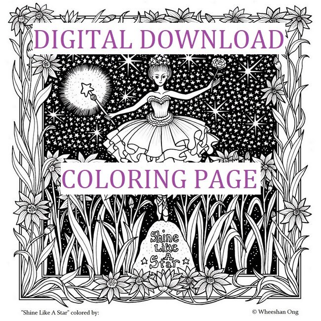Starry Night III 20 PDF Coloring Pages | Etsy