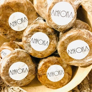 100% Natural Raw African Black Soap Organic & Unrefined Palm Free Made in Ghana image 5