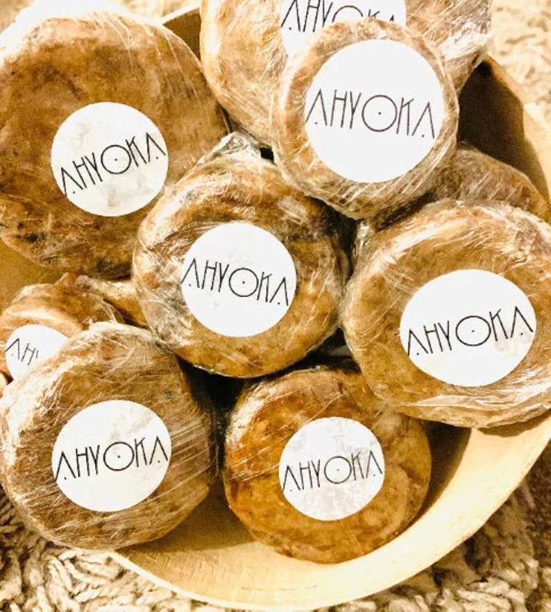 100% Natural Raw African Black Soap Organic & Unrefined Palm Free Made in Ghana imagem 5