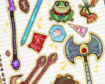 Dimension 20 Fantasy High A6 Sticker Sheet