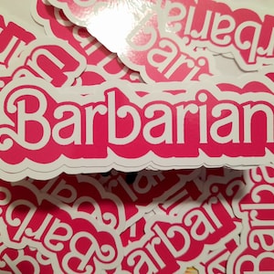 Barbarian Barbie D&D Sticker