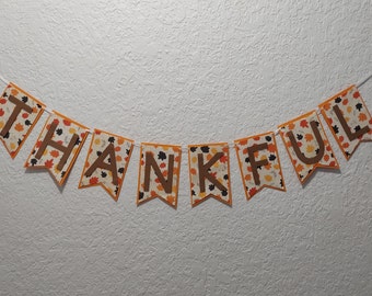 Thankful Banner - Thankful banner, fall, leaves