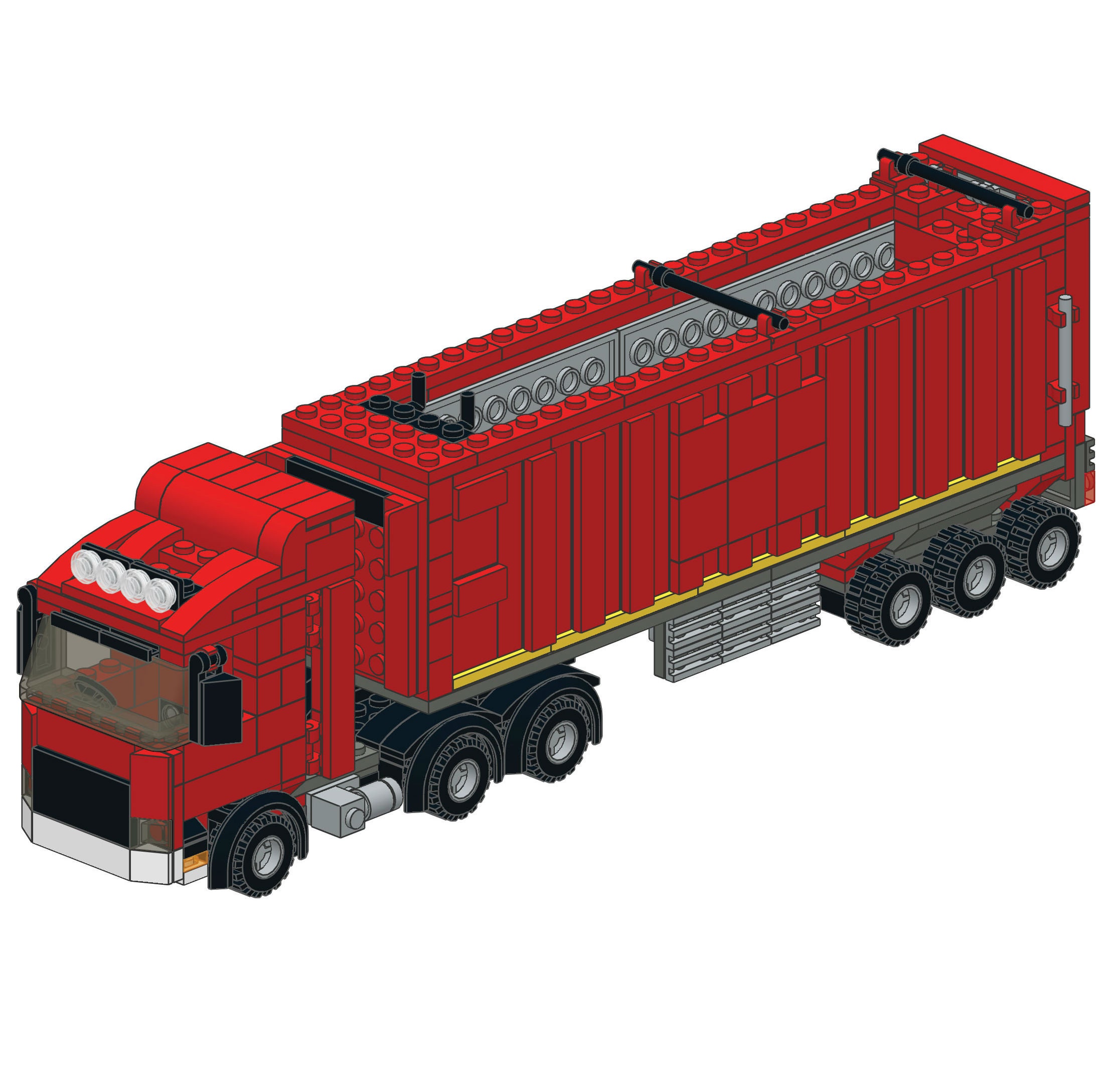 variabel kommentator fedme LEGO Instructions: Articulated Waste Lorry PDF - Etsy