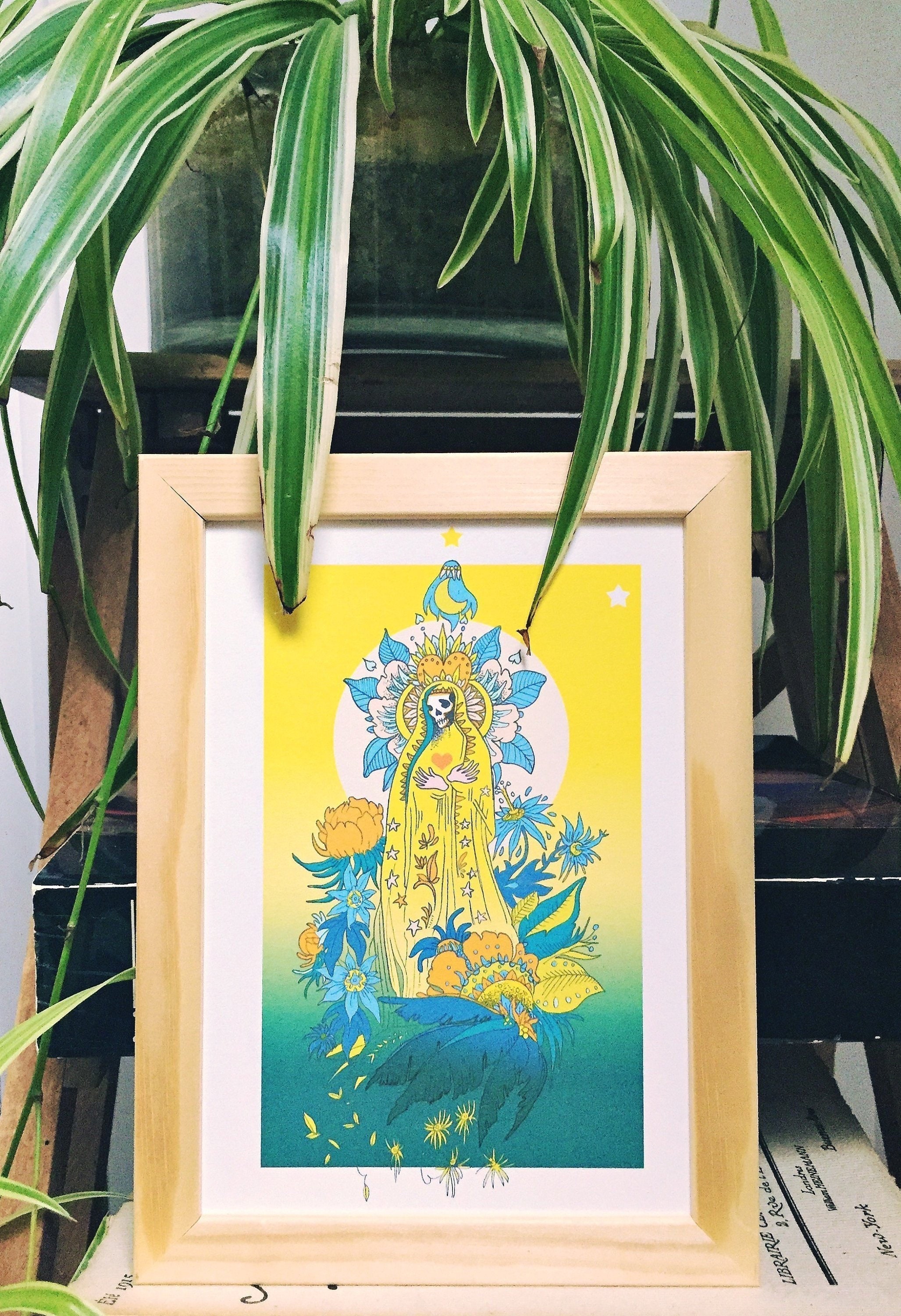 Dame Des Fleurs - Print