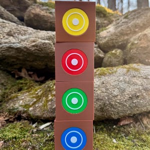 Survivor-Inspired Instant Insanity Puzzle – Large Size 3D Logic Challenge Game | Unique Brain Teaser for Parties & Game Nights