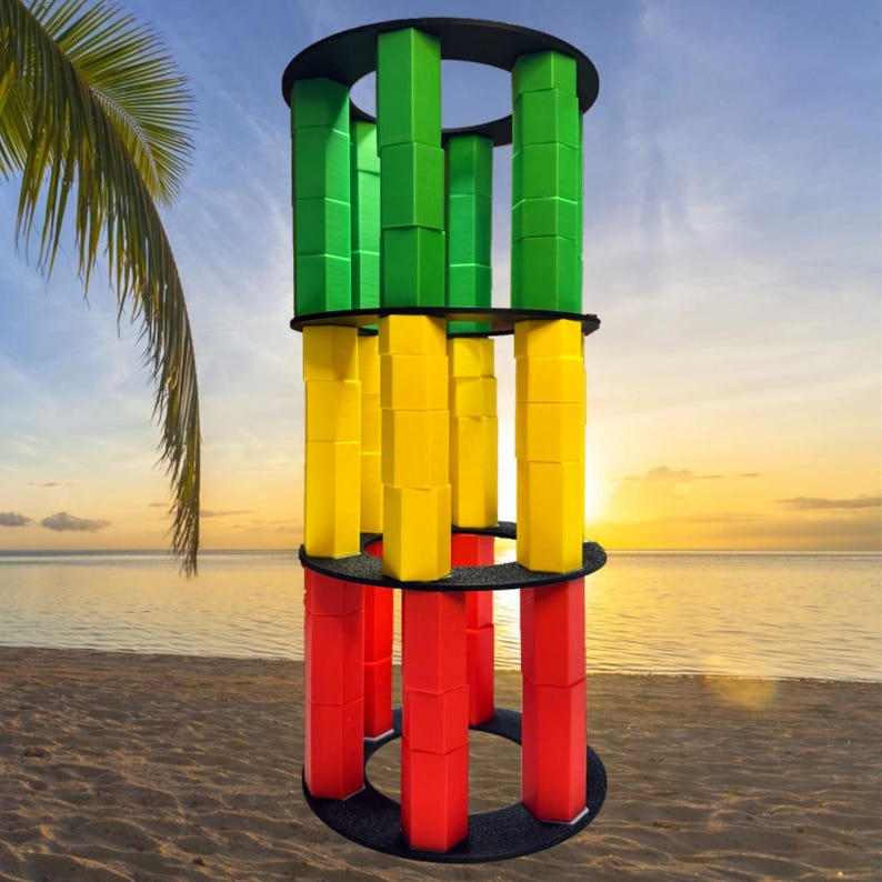 Survivor-inspired Mini Tower Puzzle | 3D Printed Challenge Game | Red ...
