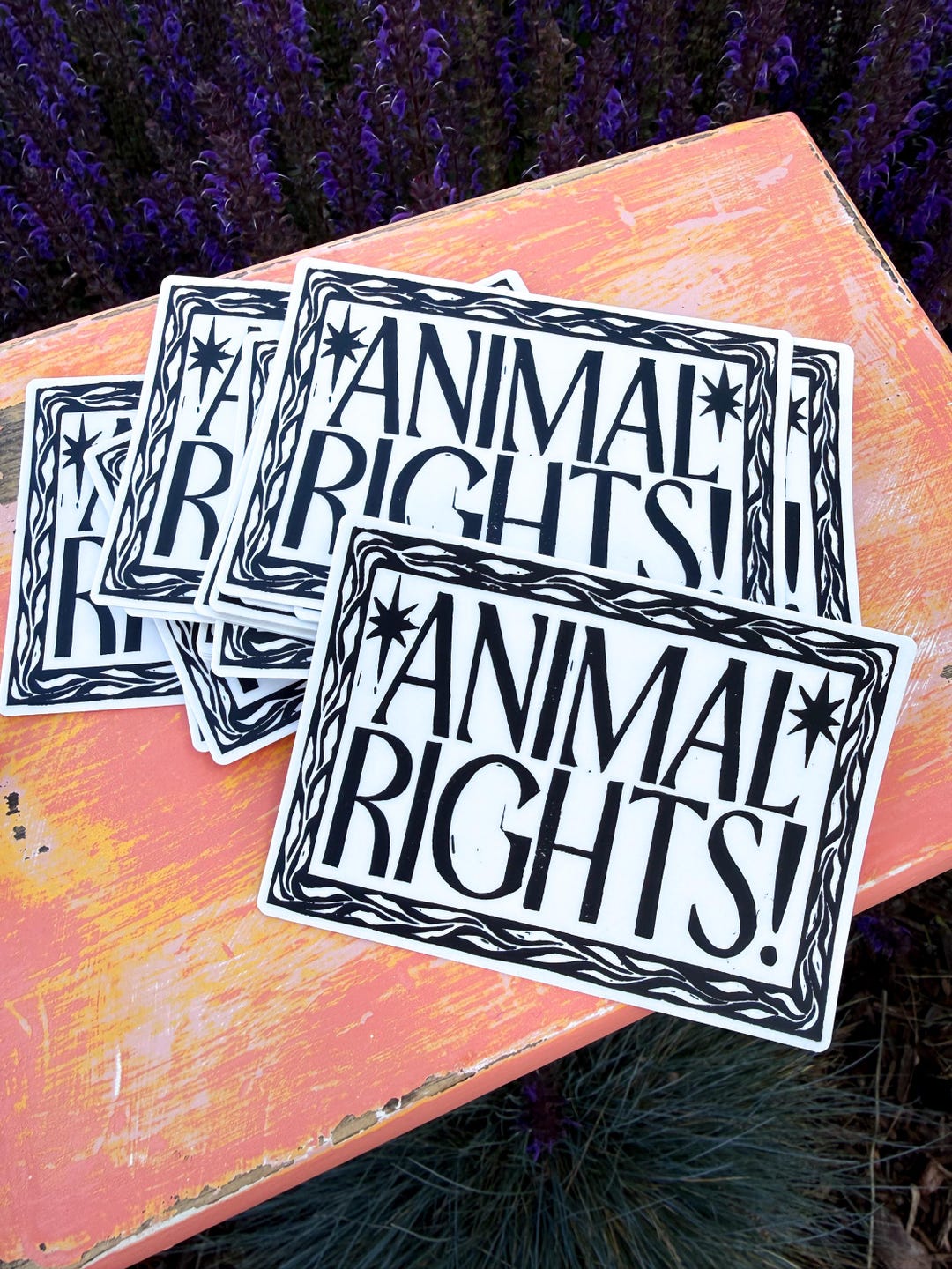 Animal Rights Vinyl Sticker - Etsy