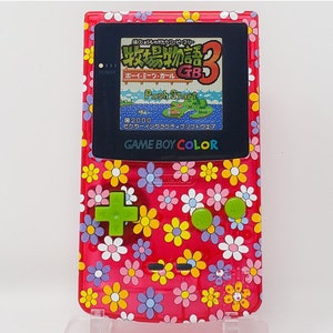 Flower Power Gameboy Color handheld