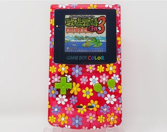 Flower Power Gameboy Color handheld