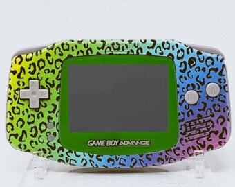 Rainbow Leopard personalizado Nintendo Gameboy avance GBA