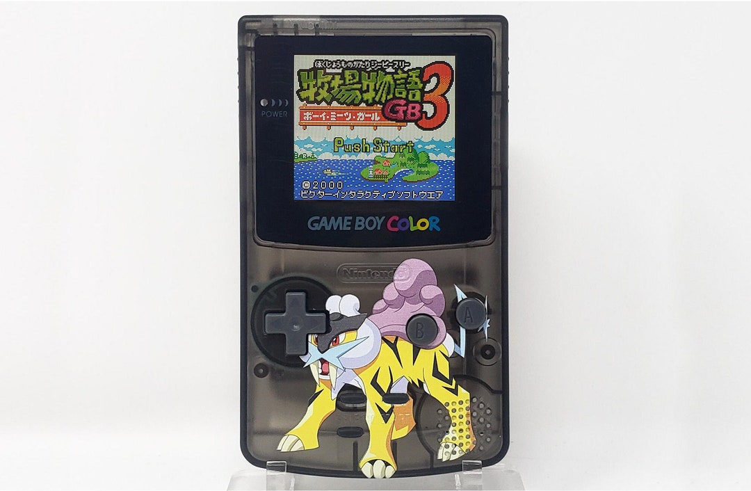 Gameboy Pokemon Handheld Pokemon Raikou Gameboy Color Handheld - Etsy