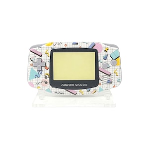 80s pattern custom Nintendo Gameboy advance shell housing gba