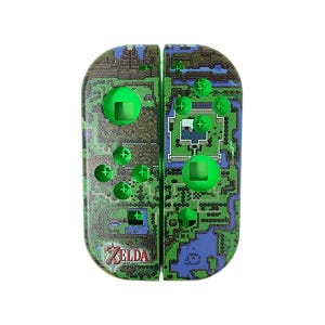Zelda Een link naar de Past snes Hyrule-kaart Nintendo Switch Joy con custom controller shell