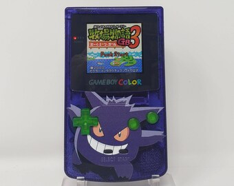 ゲームボーイカラー　バックライトカスタム　ポケモン限定カラー ポケモンクリスタル スイクン ゲームボーイカラー バックライト