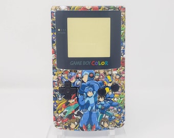 Megaman Collage Gameboy Color shell diy