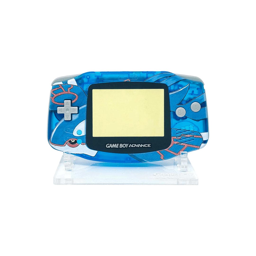 Pokemon Sapphire Kyogre Custom Nintendo Gameboy Advance Shell Housing Gba 