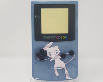 Carcasa de Game Boy Color de Pokémon Mew que brilla en la oscuridad (hazlo tú mismo)