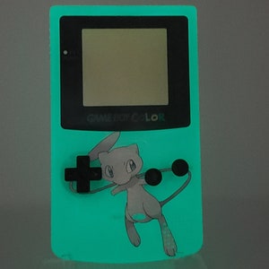 Pokemon Mew Gameboy Color Shell Diy Glow in the Dark - Etsy