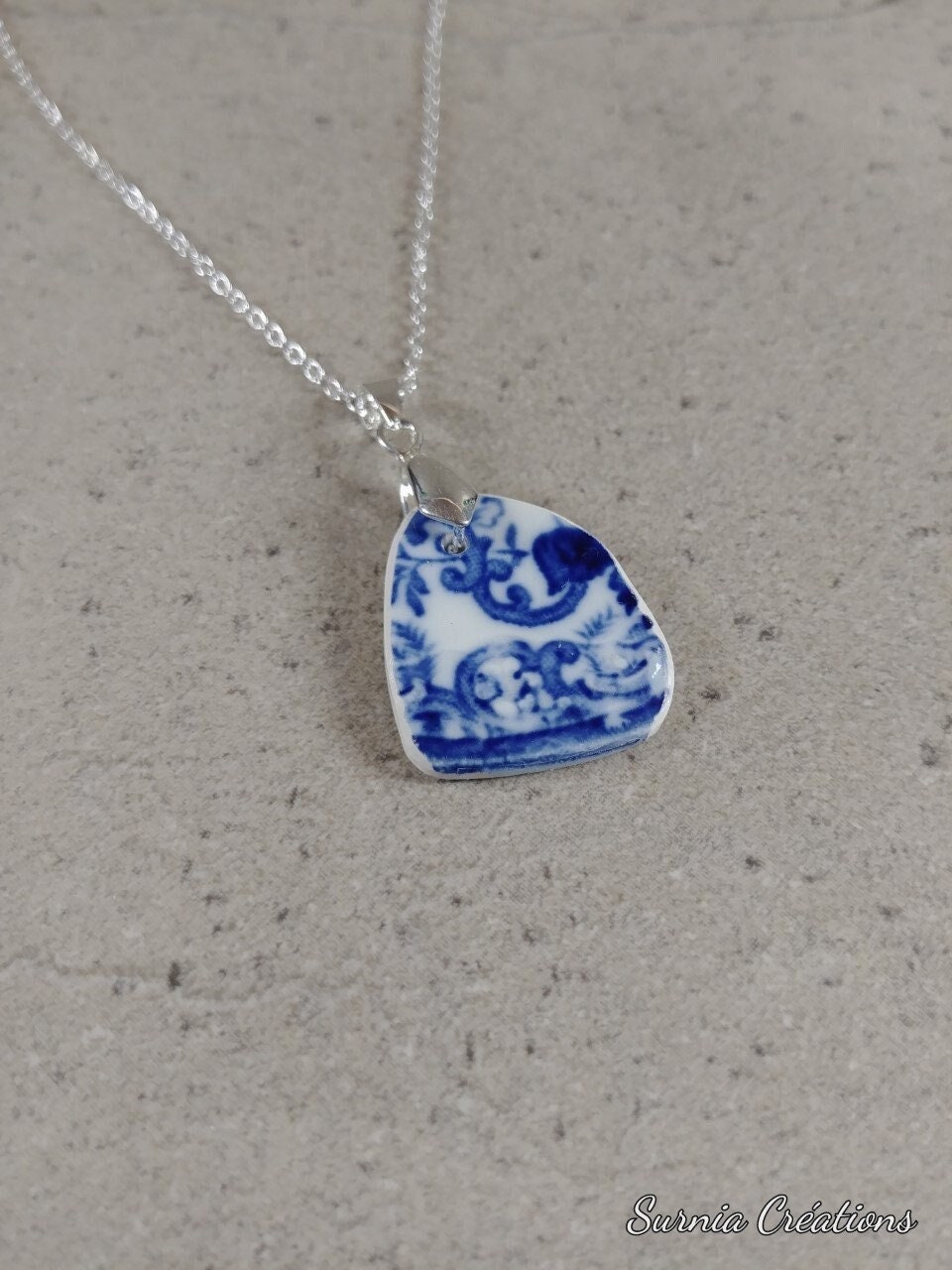 Broken China Necklace Antique Chinese Jewelry Broken Plate Etsy