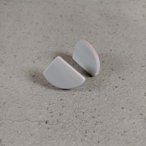 Broken china jewelry, Broken plate stud earrings, Ceramic earrings, Porcelain jewelry, Porcelain earrings, Stud earrings, Ritzi Porzellan
