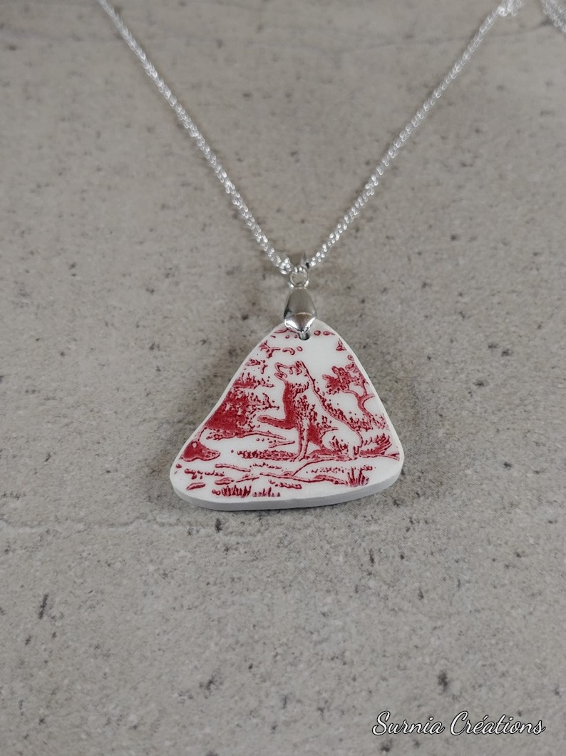 Broken China Necklace Antique Chinese Jewelry Broken Plate Etsy