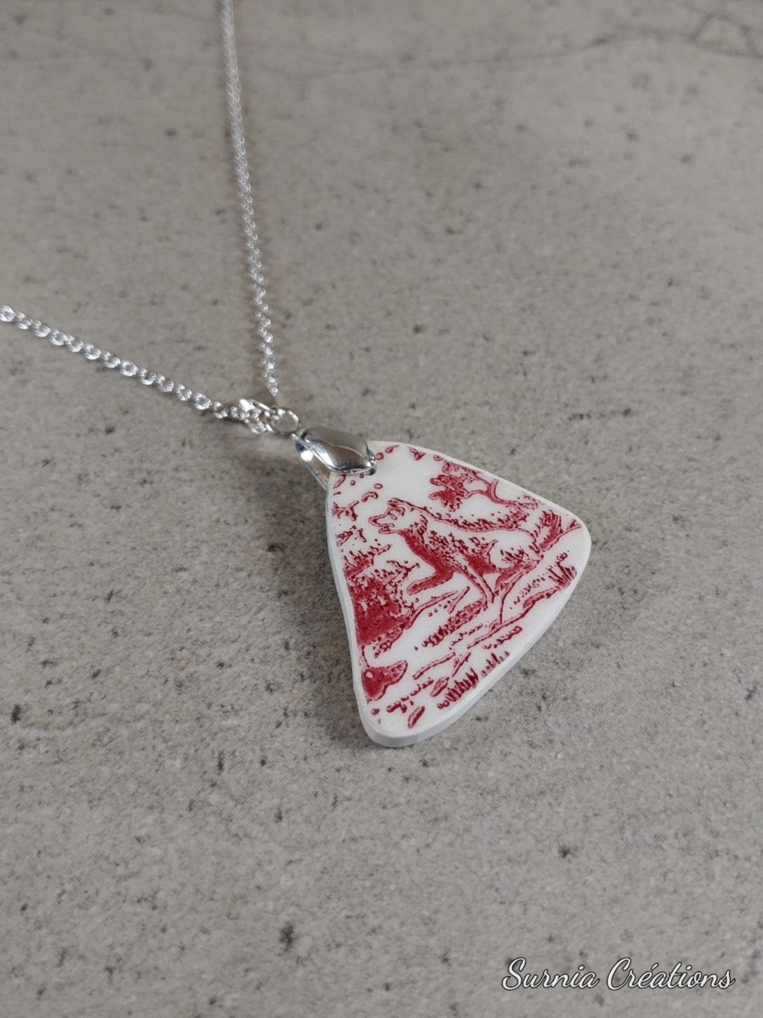 Broken China Necklace Antique Chinese Jewelry Broken Plate Etsy