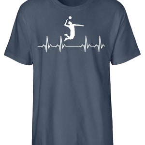 Volleyball T-Shirt aus fairer Bio-Baumwolle von Hand bedruckt in Deutschland - perfektes Volleyball Geschenk! immagine 9