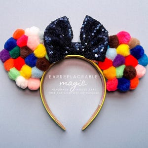 Core Memory Mouse ears, INSIDE OUT ears, Joy-inspired Mouse ears, Emotions Park ear Headband, Core Memory Disney ears, Inside Out Minnie ear
