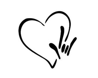 Asl I Love You Svg Etsy