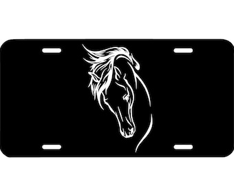 Horses Keep Me Stable Vanity Front License Plate Tag KCE390 Horses Keep Me Stable Vanity Front License Plate Tag KCE390