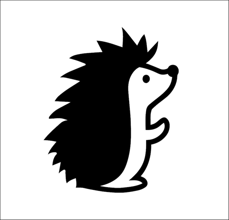 Download Cute hedgehog unique animal file svg ai dxf eps png | Etsy