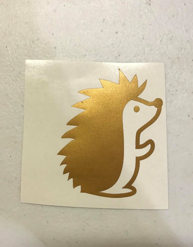 Hedgehog vinyl decal car window sticker cute animal sticker Etsy
