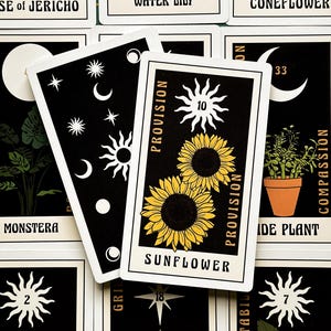 Magia delle piante! Mazzo di oracoli indie botanici / Tarocchi dei fiori Tarocchi delle piante Oracolo delle piante Oracolo dei fiori Regalo di stregoneria Oracolo magico delle piante Tarocchi delle piante