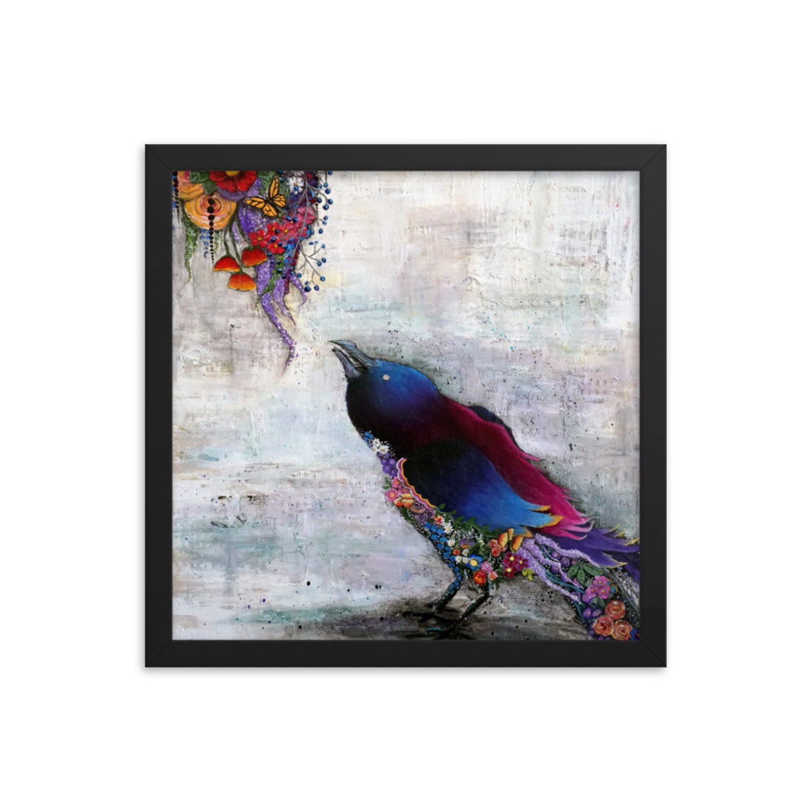 Frame Raven Print Consider the Raven Art Print Etsy