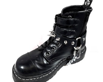 spiked goth boots