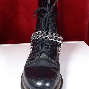 Unisex Stainless Steel Twist Chain Leather Bootstrap Double Thick FREE ...