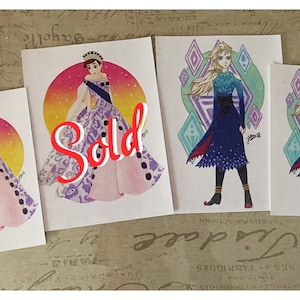 Grand Duchess Anastasia and Dark Sea Elsa PRINTS