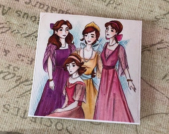 Romanov Sisters OTMA 1 inch Sticker