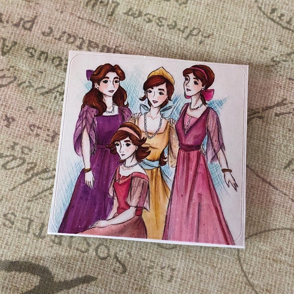 Romanov Sisters OTMA 1 inch Sticker