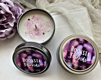 Booksta Friends/Soy Candle /Romance/ bookish gifts/book lovers/Hand-poured