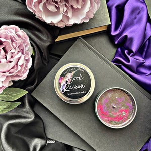 Book Review/Romance/Booklover Candle/bookish Gifts/Hand-poured/Soy Candle