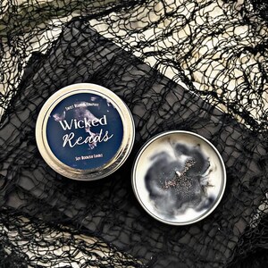 Wicked Reads/Romance/Booklover Candle/bookish Gifts/Hand-poured/Soy Candle