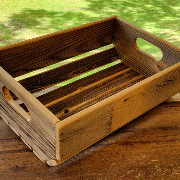 Wood Slat Basket Etsy