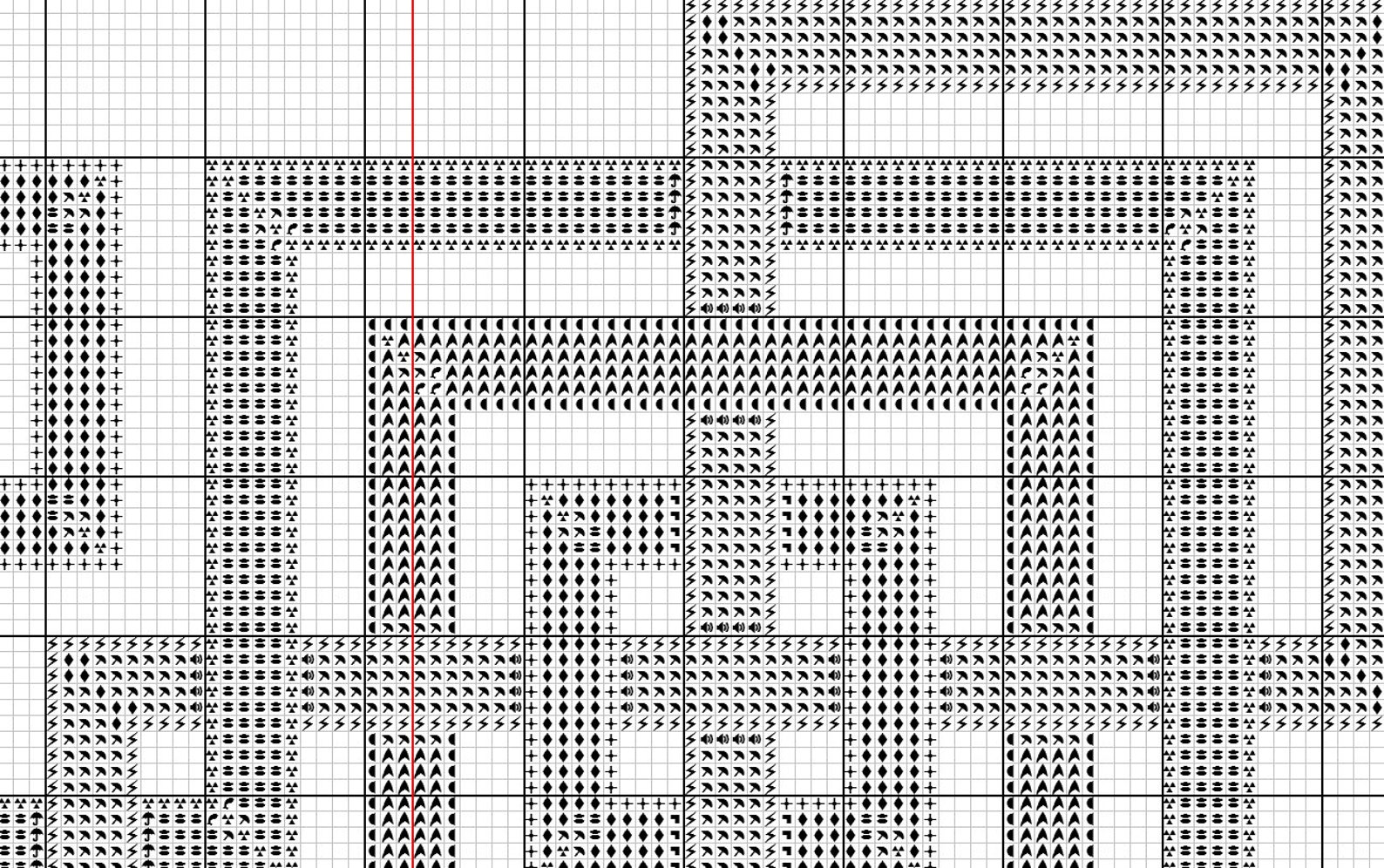 Vaporwave Colors Counted Cross Stitch Pattern PDF Pattern - Etsy