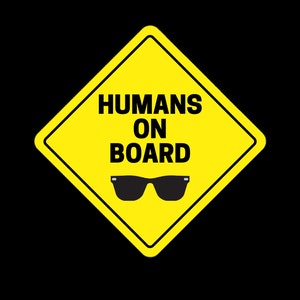 Humans on Board Bumper Graphic