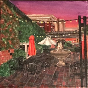 Midsummer nights at KBC  art print