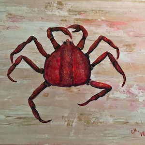 Golden red-art print