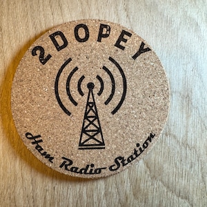 Ham Radio Cork Coasters for your Radio Shack. Amateur radio drink