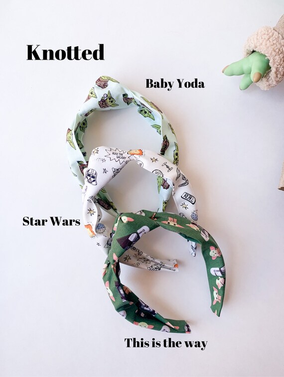 Baby Yoda Headbands Star Wars Headbands Mandalorian Etsy