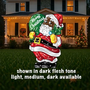 Santa Clause Christmas Outdoor Decoration Sign Free Shipping! | Christmas Yard Art | Christmas Lawn Decor Christmas Yard Art